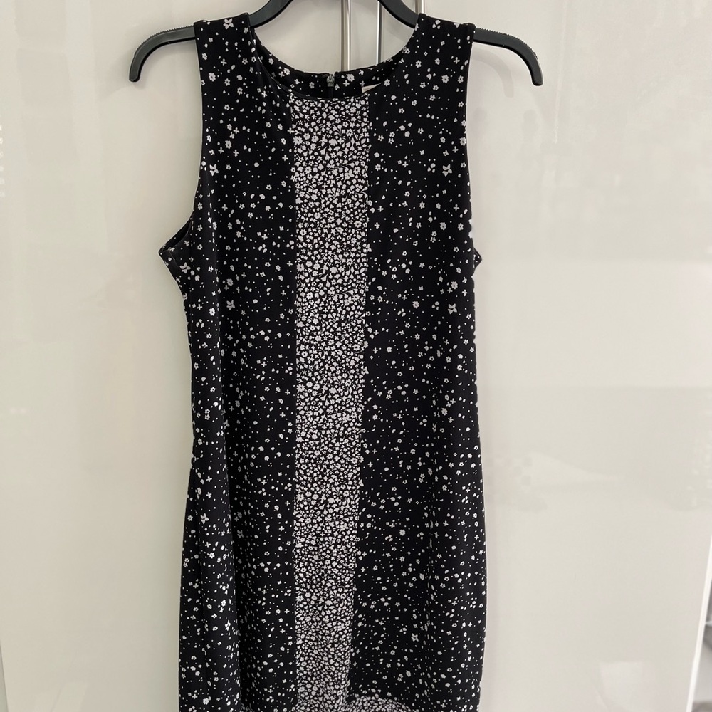 Michael Kors Black and White Patterned  Dress